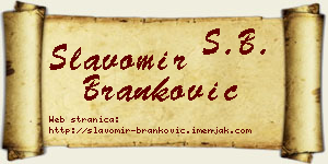 Slavomir Branković vizit kartica
